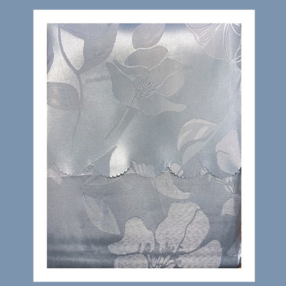 Light Blue Barbara-63 Lace Backed 6-Piece Curtains - Picture 3 of 8